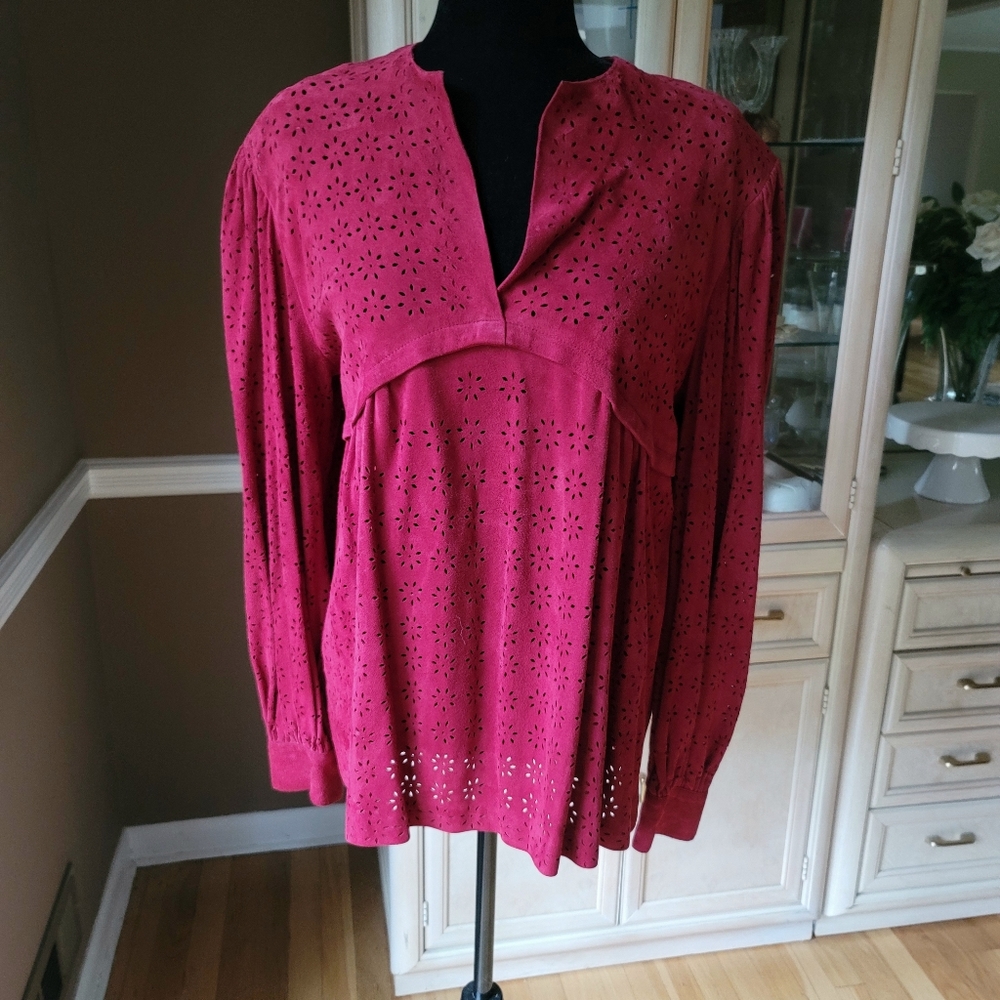 Vintage Mario Valentino Suede Top M